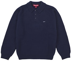Supreme Small Box Polo Sweater (FW25) Navy Supreme Small Box Polo Sweater (FW25) Navy