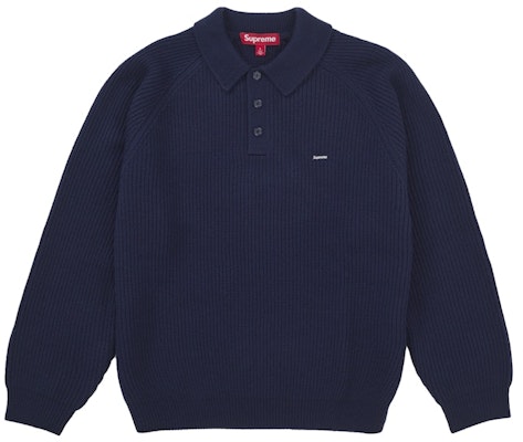 シュプリーム スモールボックス ポロセーター (FW25) ネイビー Buy シュプリーム スモールボックス ポロセーター (FW25) ネイビー