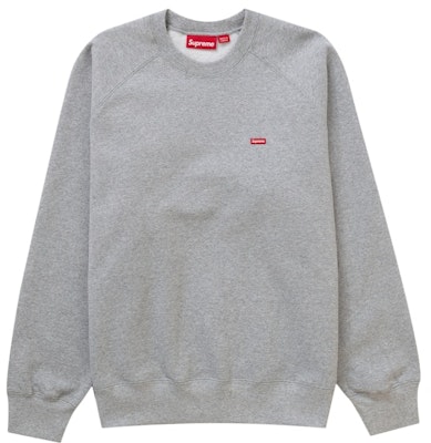 Supreme Small Box Raglan Crewneck Heather Grey Buy Supreme Small Box Raglan Crewneck Heather Grey