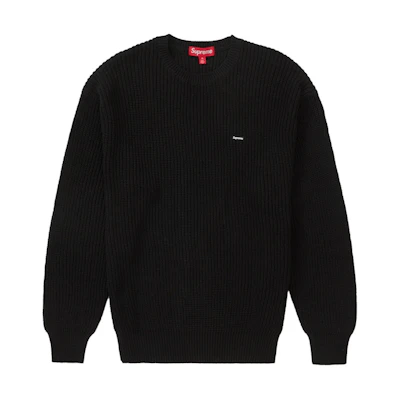 Supreme Small Box Ribbed Sweater Black