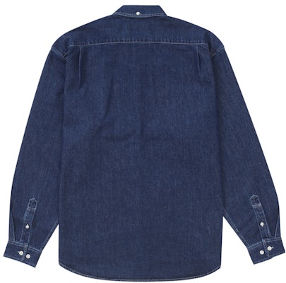 Camisa Supreme Small Box (FW24) Denim Enjuagado. Order Camisa Supreme Small Box (FW24) Denim Enjuagado.