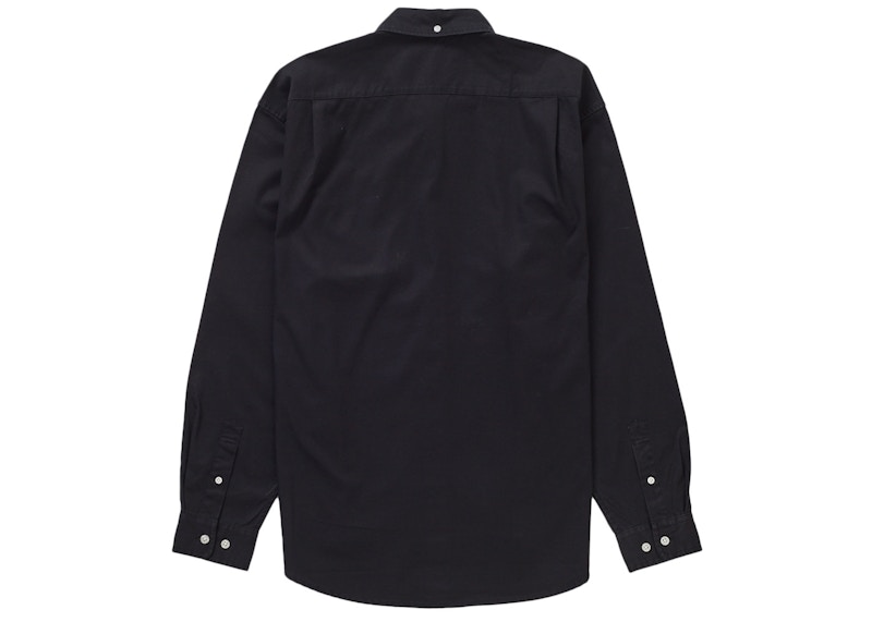 Order Supreme 小標盒徽標襯衫 (SS24) 黑色