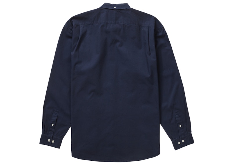 Supreme Small Box Shirt Navy 圖 2