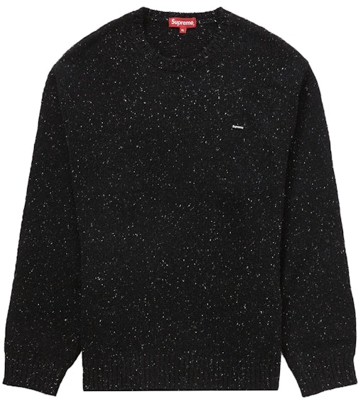supreme-small-box-speckle-sweater-black