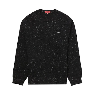 Supreme Small Box Speckle Sweater Black