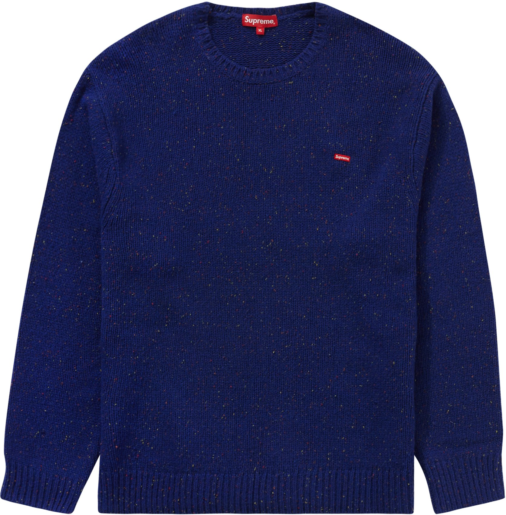Supreme Small Box Speckle Sweater Royal - Novelship