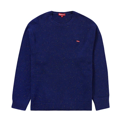 Supreme Small Box Speckle Sweater Royal