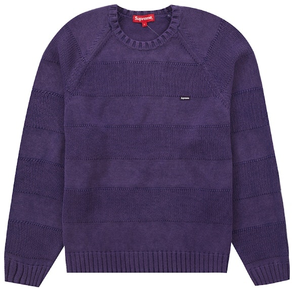 supreme-small-box-stripe-sweater-purple