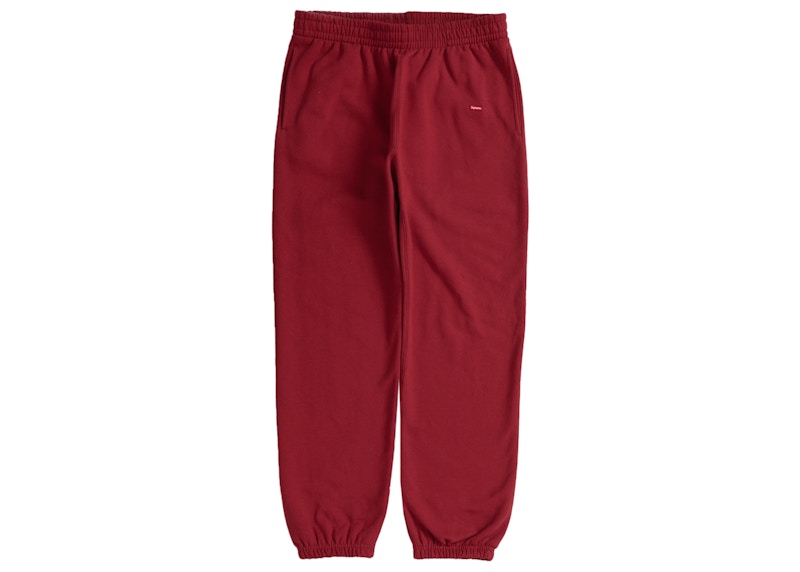 Buy Supreme小盒标运动裤 (SS23) 深红色