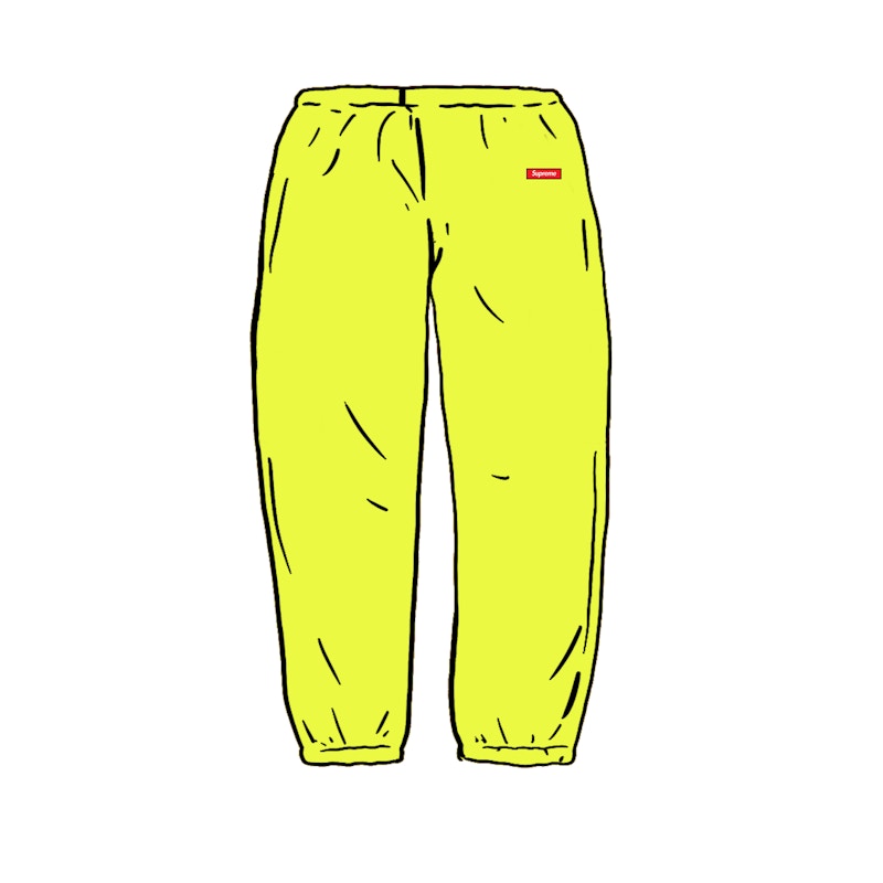 Buy Supreme Pantalón Deportivo Caja Pequeña Amarillo Brillante