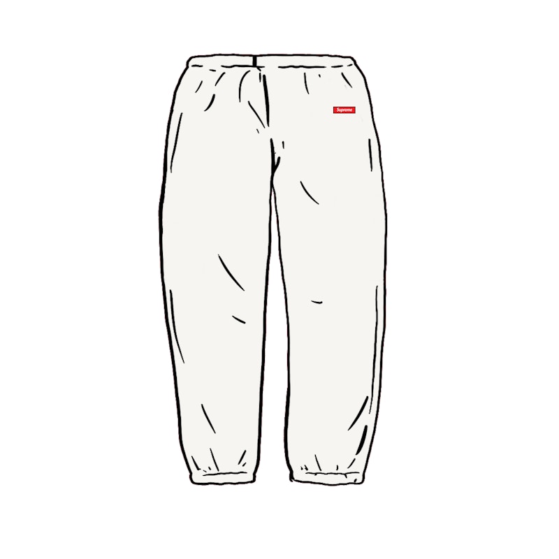 Buy 슈프림 스몰 박스 스웨트팬츠 (화이트) 
