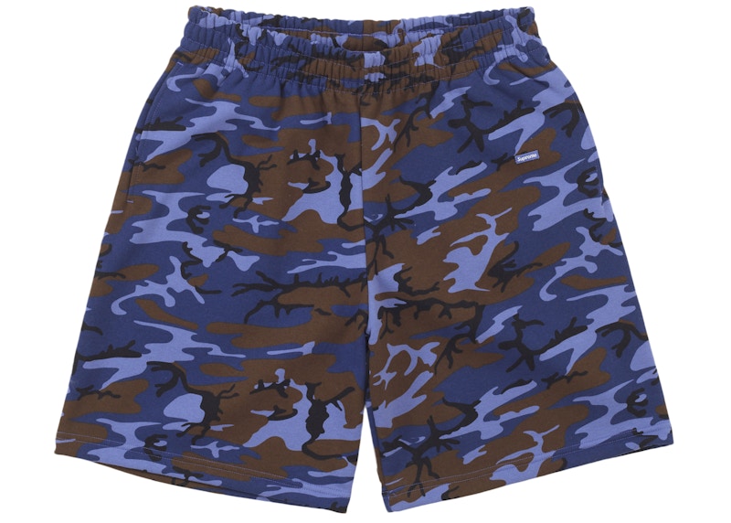 Supreme Small Box Sweatshort (SS25) Blue Camo