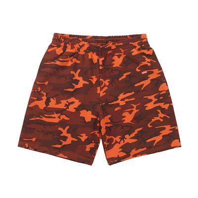 Supreme Small Box Sweatshort (SS25) Bright Orange Camo