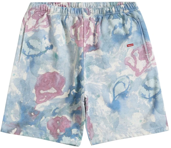 supreme-small-box-sweatshort-watercolor-floral