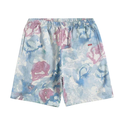 Supreme Small Box Sweatshort Watercolor Floral