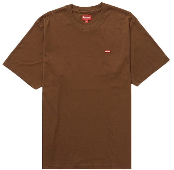 supreme-small-box-tee-brown