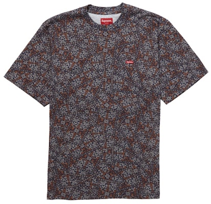 Supreme小盒子短袖T恤(FW21) 深蓝花卉卡片款 Buy Supreme小盒子短袖T恤(FW21) 深蓝花卉卡片款
