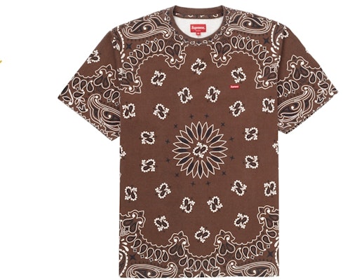 Supreme Small Box Tee Brown Bandana Buy Supreme Small Box Tee Brown Bandana