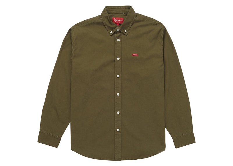 Supreme Small Box Twill Shirt Olive