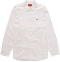 Supreme Small Box Twill Shirt White Supreme Small Box Twill Shirt White