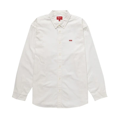 Supreme Small Box Twill Shirt White