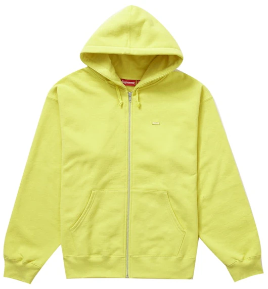 supreme-small-box-zip-up-hooded-sweatshirt-fw-23-acid-yellow