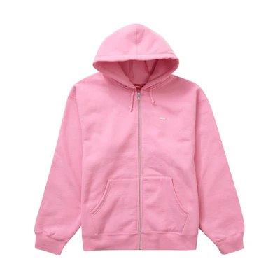 Supreme Small Box Zip Up Hooded Sweatshirt (FW23) Pink