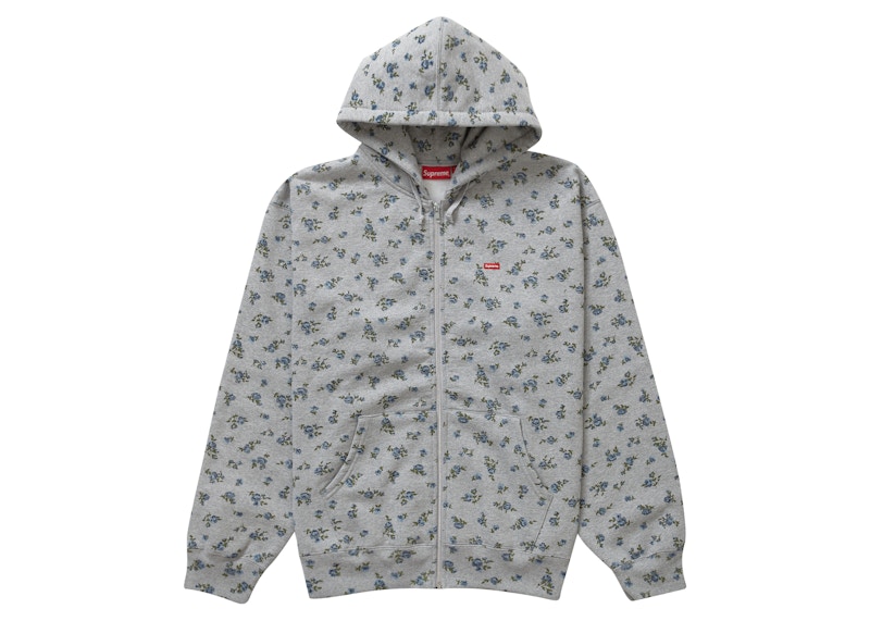 Buy Supreme Small Box Zip Up Hooded Sweatshirt (FW23) Flowers  