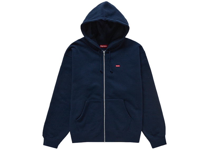 Supreme Small Box Zip Up Hooded Sweatshirt (FW24) Navy