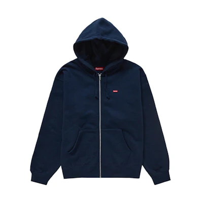 Supreme Small Box Zip Up Hooded Sweatshirt (FW24) Navy