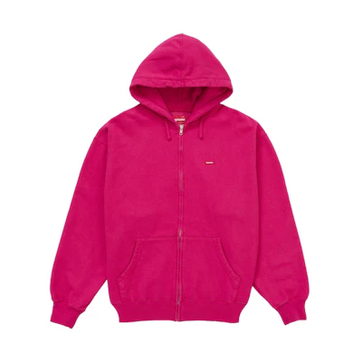 Supreme Small Box Zip Up Hooded Sweatshirt (FW25) Pink
