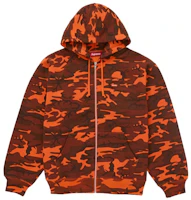 Supreme Small Box Zip Up Hooded Sweatshirt (SS25) Bright Orange Camo Supreme Small Box Zip Up Hooded Sweatshirt (SS25) Bright Orange Camo