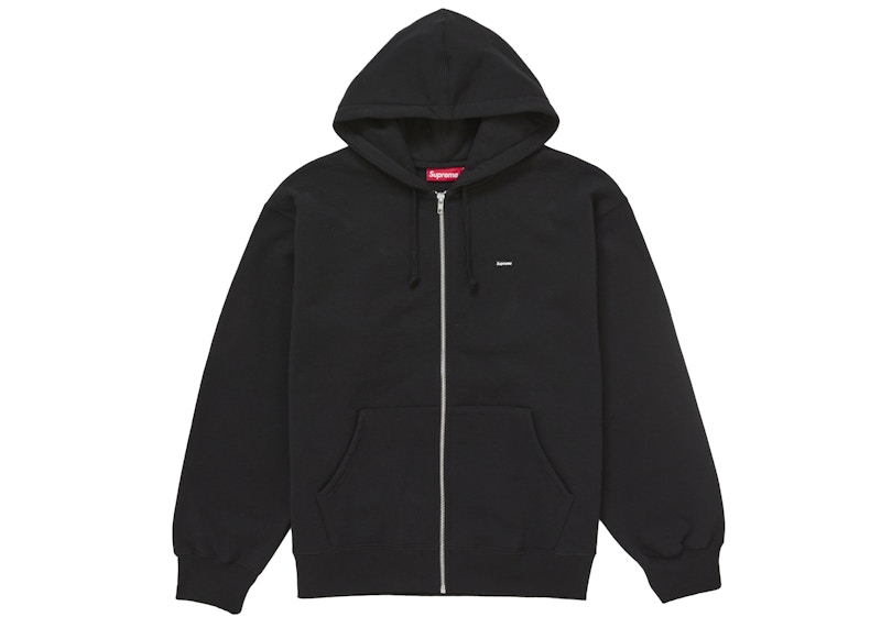 Supreme Small Box Zip Up Hooded Sweatshirt (SS25) Black