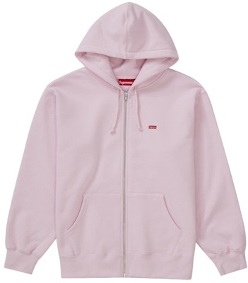 Supreme Small Box Zip Up Hooded Sweatshirt Light Pink Buy Supreme Small Box Zip Up Hooded Sweatshirt Light Pink