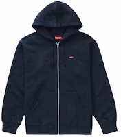 Supreme Small Box Zip Up Hooded Sweatshirt Navy Supreme Small Box Zip Up Hooded Sweatshirt Navy