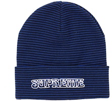 Supreme Small Stripe Beanie Royal