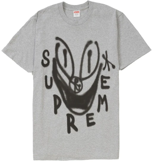 supreme-smile-tee-heather-grey