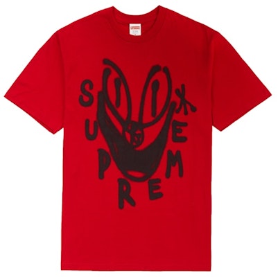 Supreme Smile Tee RED Buy Supreme Smile Tee RED