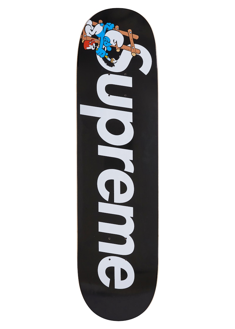 Supreme Smurfs Skateboard Deck Black