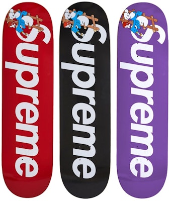 Supreme Smurfs Skateboard Deck Red/Purple/Black Set Buy Supreme Smurfs Skateboard Deck Red/Purple/Black Set