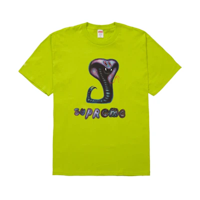 Supreme Snake Tee Bright Green