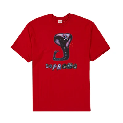 Supreme Snake Tee Red