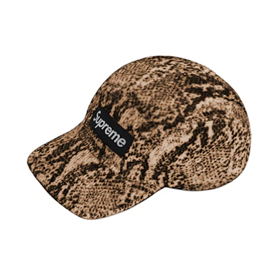 Supreme Snakeskin Corduroy Camp Cap Tan