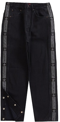 Supreme Snap-Off Baggy Jeans Hitam Pudar Order Supreme Snap-Off Baggy Jeans Hitam Pudar