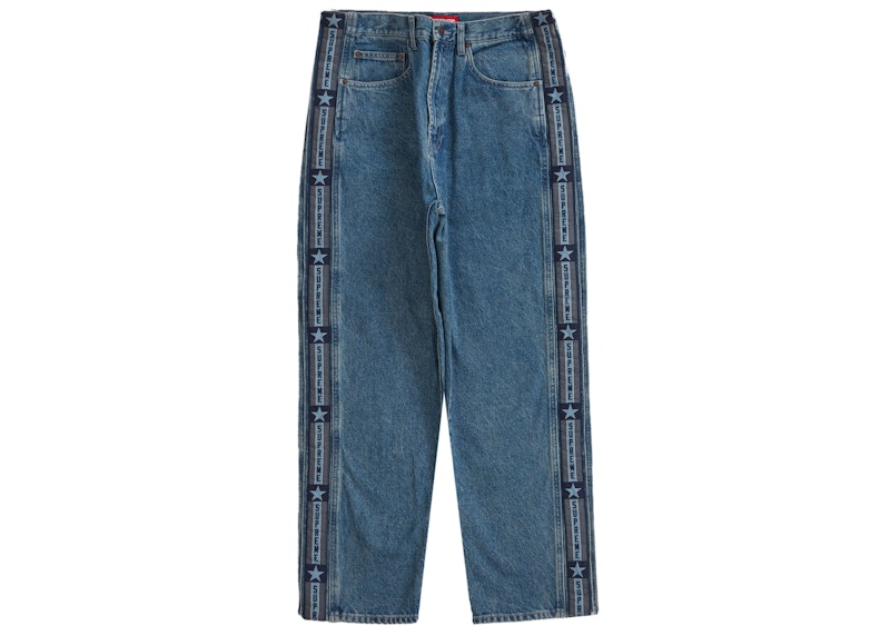 Supreme Snap-Off Baggy Jean Washed Blue