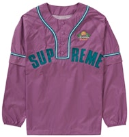 Supreme Snap-Off Sleeve L/S Baseball Top Purple Supreme Snap-Off Sleeve L/S Baseball Top Purple