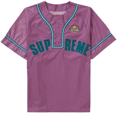 Supreme Snap-Off Sleeve L/S Baseball Top Purple Lookbook Supreme Snap-Off Sleeve L/S Baseball Top Purple