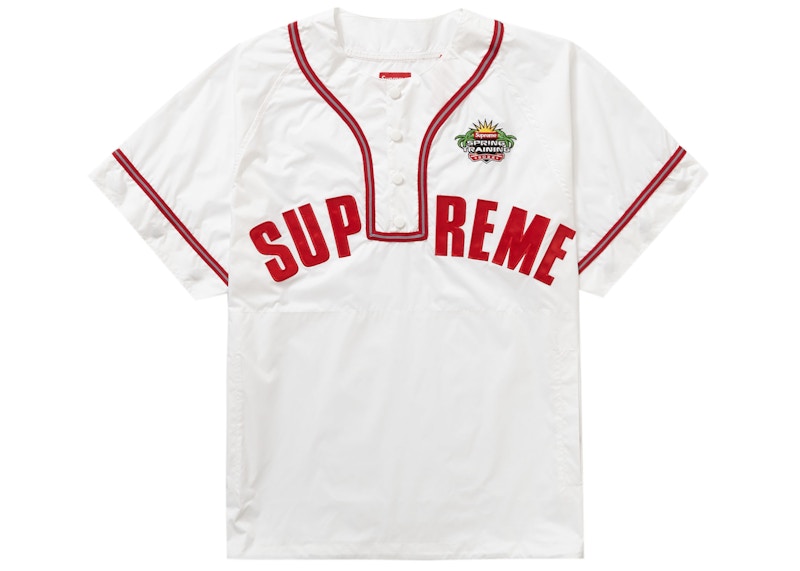 Lookbook Supreme Camiseta de Béisbol Manga Larga Desmontable Blanca