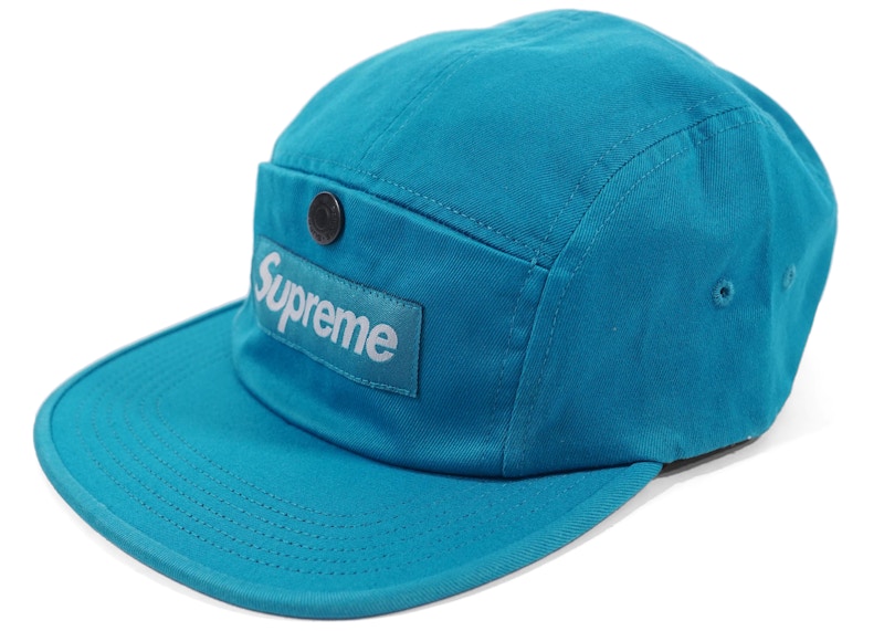 Buy Supreme Gorra Camp Teal con Bolsillo y Cierre de Botón