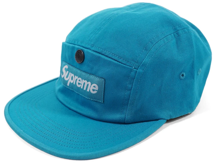 supreme-snap-button-pocket-camp-cap-teal